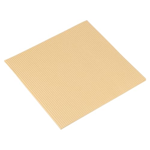 QUARKZMAN Pizza-Ölbeständiges Papier, 100 Stück 10"X10" - Einlagige gewellte Pizza-Unterlage aus Papier für BBQ, Picknick, Festival (Kraftpapier) von QUARKZMAN