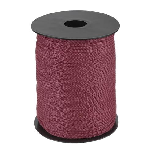 QUARKZMAN Polypropylen-Seil 3mm Polypropylenseil 10Om PP Flechtleine Textilseil Leine Nylonschnur Schnur Reißfeste Rope Kunststoffseil für Wäscheleine Camping Wandern Outdoor, Ziegelrot von QUARKZMAN