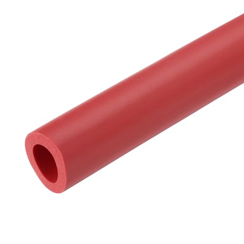 QUARKZMAN 61cm Rohrisolierung Schaumstoff, Durchmesser 18mm Isolierstärke 6mm Heizungsrohr Verkleidung für Fitnessgeräte, Rohre, Handhaben (Rot) von QUARKZMAN