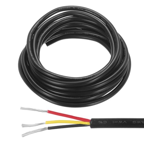 QUARKZMAN Rot Schwarz Gelb Draht 3-poliges Verlängerungskabel Elektrischer Draht 20 AWG Paralleldraht Sauerstofffreies Kupfer 10 Fuß Länge für LED-Streifenlicht QUARKZMAN Rot Schwarz Gelb Draht 3-poliges Verlängerungskabel Elektrischer Draht 20 AWG Paralleldraht Sauerstofffreies Kupfer 10 Fuß Länge für LED-Streifenlicht von QUARKZMAN