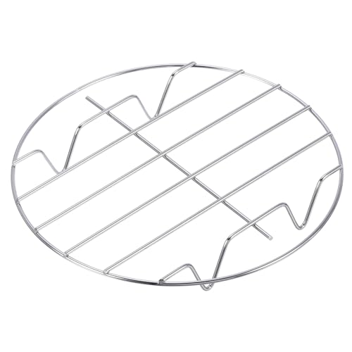 QUARKZMAN Rund Backplatte Kühlung Kochen Rack 6.63" Edelstahl Rostfrei für Kochen Kühlung Trocknung Backen Luft Fritteuse Schnellkochtopf von QUARKZMAN