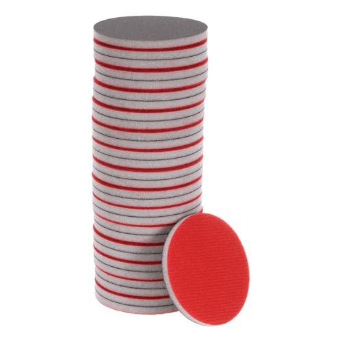 QUARKZMAN Runder Schleifschwamme ⌀75mm, 20 Stück Polierwatte 600 Körnung-Schnelles Polieren, Langlebig, Leicht zu Reinigen, Geeignet für Möbelrestaurierung, Autopolitur, Heimwerkerarbeiten von QUARKZMAN