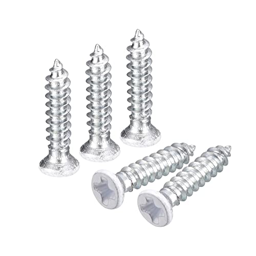 QUARKZMAN ST2.5x12mm 100Stk Weiße Schrauben Senkkopf Holz Selbstschneidend Schrauben Flach Kopf Kreuzschlitz Holzschrauben für Holzarbeiten QUARKZMAN ST2.5x12mm 100Stk Weiße Schrauben Senkkopf Holz Selbstschneidend Schrauben Flach Kopf Kreuzschlitz Holzschrauben für Holzarbeiten von QUARKZMAN
