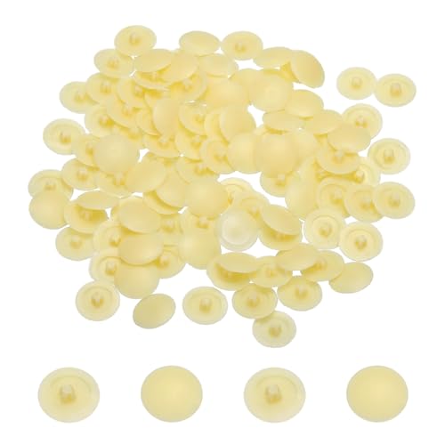 QUARKZMAN Schraubenkappen, 228 Stück 12mm - Kunststoff-Selbstbohrschrauben-Abdeckkappen, Dekorative Abdeckung Lochstopfen für Durchmesser 7-8mm Flachkopf-Kreuzschlitzschraube (Beige) von QUARKZMAN