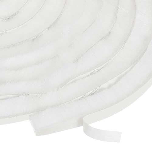 QUARKZMAN Selbstklebende Bürstendichtung Wetterstreifen 9/16" x 3/8" x 16,4ft, Türbürstenleiste für Schiebetürfenster Kleiderschrankdichtung, Weiß QUARKZMAN Selbstklebende Bürstendichtung Wetterstreifen 9/16" x 3/8" x 16,4ft, Türbürstenleiste für Schiebetürfenster Kleiderschrankdichtung, Weiß von QUARKZMAN