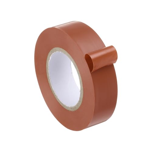 QUARKZMAN Selbstverschweißendes Isolierband Braun Hitzebeständiges Klebeband 19mm x 20m (B*L) Flammhemmende Dichtungsband Wasserdicht PVC Band für Reparieren Bündeln Isolierung Kabelschutz von QUARKZMAN
