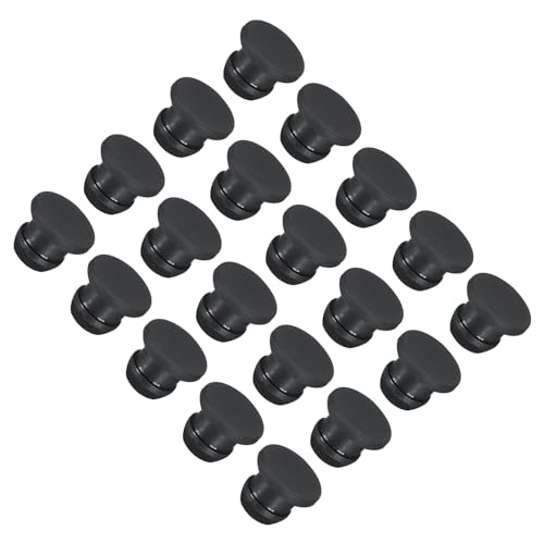 QUARKZMAN 20 Stück Gummistopfen 7mm Silikon-Lochstopfen Wasserdicht Verschlussstopfen Silikonstopfen Stopper Steckdichtstopfen Flach Abdeckkappen für Rohrleitungen Flaschen Labor, Schwarz QUARKZMAN 20 Stück Gummistopfen 7mm Silikon-Lochstopfen Wasserdicht Verschlussstopfen Silikonstopfen Stopper Steckdichtstopfen Flach Abdeckkappen für Rohrleitungen Flaschen Labor, Schwarz von QUARKZMAN
