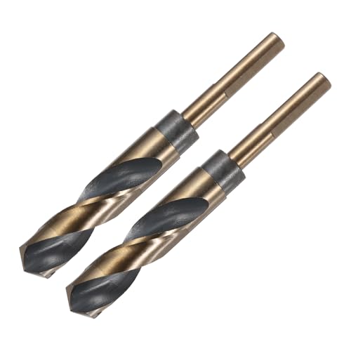 QUARKZMAN Spiralbohrer 19 mm, Metallbohrer Länge 150mm, HSS-4341, 10 mm Reduzierte Schaft, Schwarz Nitrid & Gold Titanbeschichtet für Edelstahllegierung Metall Kunststoff Holz, 2 Stück QUARKZMAN Spiralbohrer 19 mm, Metallbohrer Länge 150mm, HSS-4341, 10 mm Reduzierte Schaft, Schwarz Nitrid & Gold Titanbeschichtet für Edelstahllegierung Metall Kunststoff Holz, 2 Stück von QUARKZMAN