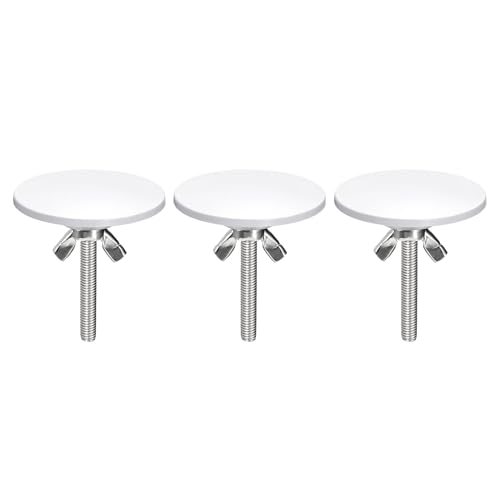 QUARKZMAN Spülbecken Lochabdeckungen, 3 Stück - Abdeckung aus Zinklegierung für Wasserhahnloch, Seifenspender Lochabdeckung für Waschbecken Spülbecken Arbeitsplatte (Weiß) von QUARKZMAN