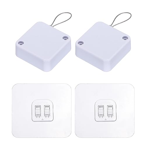 QUARKZMAN Stanzen Frei Automatischer Sensor Türschließer Kraftvoller Automatik Türschließer ABS Dichter mit Stahl Draht für Familie Türen Garderobe Fenster 400G Weiß 2 Set von QUARKZMAN