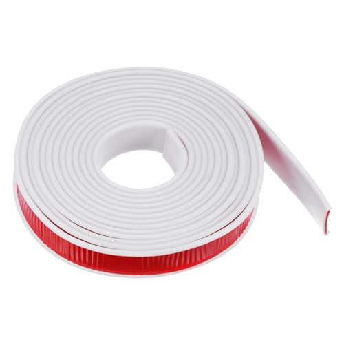 QUARKZMAN U-Form Kantenband 1" x 16,4ft (25mm x 5000mm) Selbstklebendes TPE Flexibles Furnierkantenband Kantenschutz für Möbel, Schränke, Tische, Reparatur, Weiß von QUARKZMAN