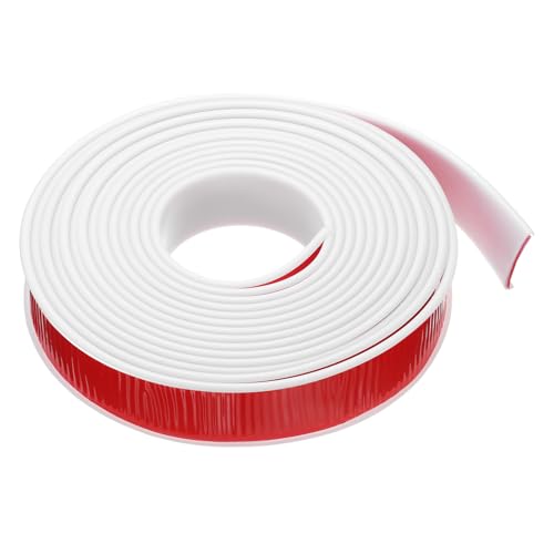 QUARKZMAN U-Form Kantenband 101/64" x 19.7ft (40mm x 6M) Selbstklebendes TPE Flexibles Furnierband Weicher Kantenstreifen-Schutz für Möbel Schrank Tisch Reparatur, Weiß von QUARKZMAN
