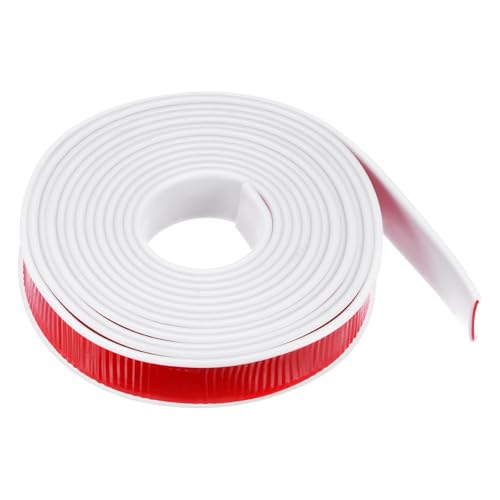 QUARKZMAN U-Form Kantenband 19/16" x 19.7ft (30mm x 6M) Selbstklebendes TPE Flexibles Furnierband Weicher Kantenstreifen-Schutz für Möbel Schrank Tisch Schutz Reparatur, Weiß von QUARKZMAN