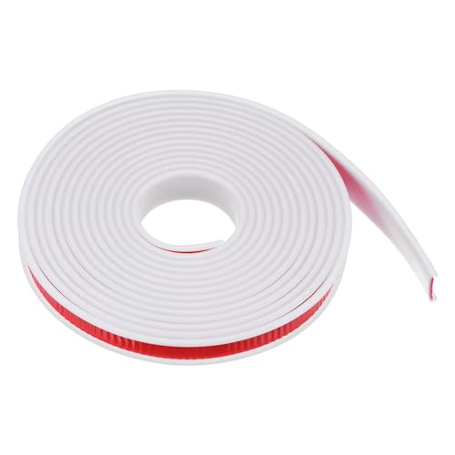 QUARKZMAN U-Form Kantenband 23/32" x 16.4ft (18mm x 5000mm) Selbstklebendes TPE Flexibles Furnierkantenband Kantenschutz für Möbel, Schränke, Tische, Reparatur, Weiß von QUARKZMAN