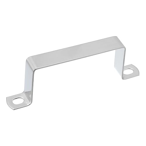 QUARKZMAN U Geformt Verbinder Klammer 100mm x 50mm 304 Edelstahl Edelstahl Stab Sicherheit Halterung Klammern für Tür Fenster Schuppen Geschlossene Stange Halter Strebenkanal Paket von 1 von QUARKZMAN