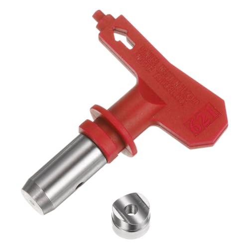 QUARKZMAN Umkehrbare Spritzdüsen für Airless-Spritzgerät 621 Düse Spitzen Spritzmaschinenteile für Farbsprühsystem, Rot von QUARKZMAN