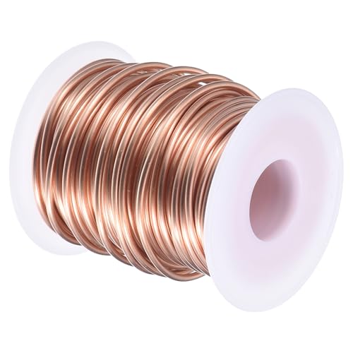QUARKZMAN Basteldraht 2.5mm x 9.5m, Kupferdraht Gegen Schnecken, Kupferlackdraht Kupferspirale Copper Wire für Garten, Pflanzen und Gemüseanbau von QUARKZMAN