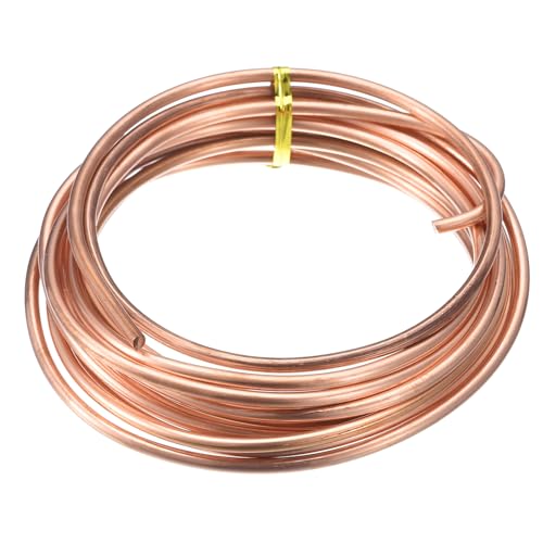 QUARKZMAN Basteldraht 4mm x 3.5m, Kupferdraht Gegen Schnecken, Kupferlackdraht Kupferspirale Copper Wire für Garten, Pflanzen und Gemüseanbau von QUARKZMAN