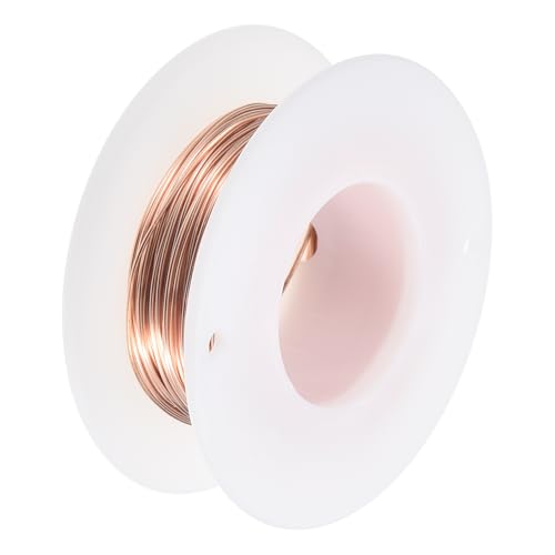 QUARKZMAN Weicher Schmuckdraht 0.6mm, 15m Kupferdraht Basteldraht Zum Basteln Anlaufbeständiger Perlendraht für Halsketten Armbänder Ring QUARKZMAN Weicher Schmuckdraht 0.6mm, 15m Kupferdraht Basteldraht Zum Basteln Anlaufbeständiger Perlendraht für Halsketten Armbänder Ring von QUARKZMAN