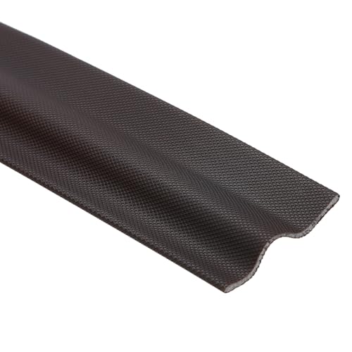 QUARKZMAN Wetterschutz Streifen Tür Dichtstreifen 5 Meter(16.4 Ft) Selbstklebendes Dichtungsband für Türen Fenster Anti-Kollision/Schalldichter/Wasserdichter/Staubdicht (Braun) von QUARKZMAN