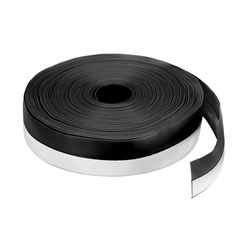 QUARKZMAN Wetterstreifen Türdichtung 25mm Silikon-Dichtungsstreifen für Türzugluftstopper Klebeband Fenster Haus Dusche Glas Spalten Länge 12m, Schwarz von QUARKZMAN