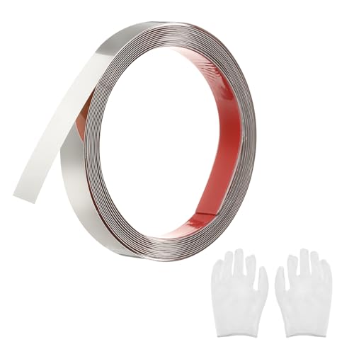 QUARKZMAN Zierleisten Selbstklebend Edelstahl mit Handschuh Wandleisten Selbstklebend Deckenleisten Selbstklebend Zierleiste für Wandspiegel Wohnkultur 5 x 20 mm Spiegelndes Silber QUARKZMAN Zierleisten Selbstklebend Edelstahl mit Handschuh Wandleisten Selbstklebend Deckenleisten Selbstklebend Zierleiste für Wandspiegel Wohnkultur 5 x 20 mm Spiegelndes Silber von QUARKZMAN