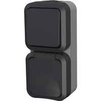 Doppelter Wechselschalter + vertikale Steckdose - Aquapro Quarx Doppelter Wechselschalter + vertikale Steckdose - Aquapro Quarx von QUARX