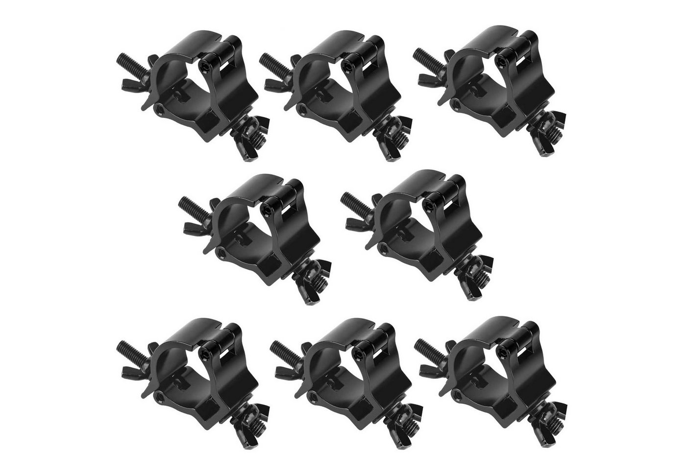 QUBEBU Klemmen 48-51 mm Truss Klemmen Lichter Clamp, Klemme für Bühnenlichter, (Tragkraft 100kg Traverse Klammer Haken Trussaufnehmer für DJ Licht, 8-St., Heavy Duty Aluminium Legierung Montage Truss Halterung Haken Clamp) QUBEBU Klemmen 48-51 mm Truss Klemmen Lichter Clamp, Klemme für Bühnenlichter, (Tragkraft 100kg Traverse Klammer Haken Trussaufnehmer für DJ Licht, 8-St., Heavy Duty Aluminium Legierung Montage Truss Halterung Haken Clamp) von QUBEBU