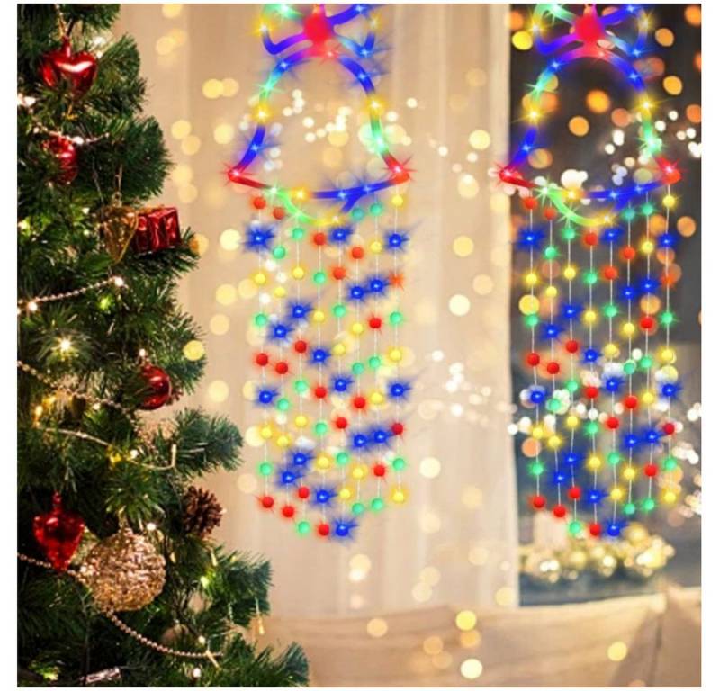 QUBEBU LED-Lichterkette 90cm Groß LED Hänger Weihnachtsdeko Lichterkette Weihnachtsglocken, Timer, Memory, Groß Fensterdeko Hängeleuchten. QUBEBU LED-Lichterkette 90cm Groß LED Hänger Weihnachtsdeko Lichterkette Weihnachtsglocken, Timer, Memory, Groß Fensterdeko Hängeleuchten. von QUBEBU