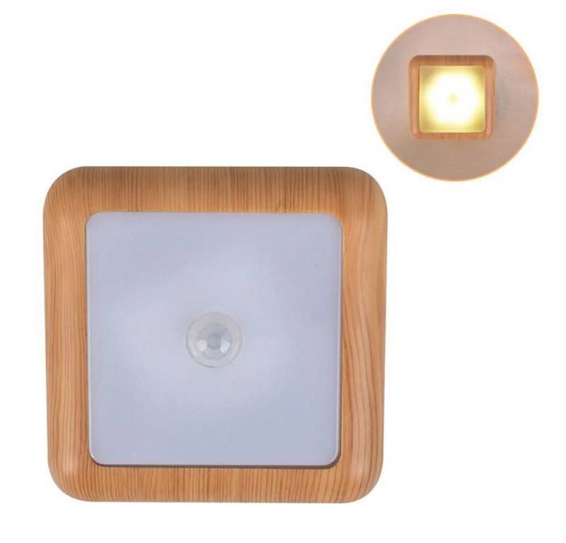 QUBEBU LED Nachtlicht LED Sensor Nachtlicht Dimmbar Nachtlampe mit Bewegungssensor Lampe, Weiß, Warmweiß, Nachtleuchte, Helligkeitssensor, Nachtlampe,Sicherheitslicht,Wandlampe von QUBEBU