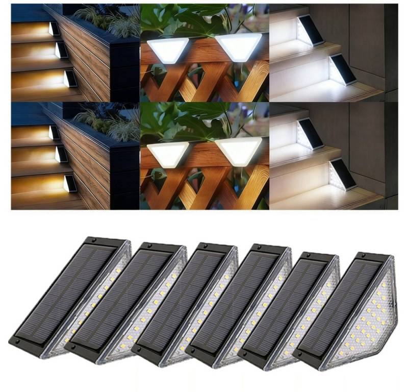 QUBEBU LED Solarleuchte 24LED Solarleuchten Garten Deko, Solarlampen für Außen Treppen, IP44, LED fest integriert, Provides up to 8-10 hours of long-lasting lighting after a full charge, Für Terrasse, Treppe, Veranda, Zaun, Weg, Garten, Patio, Hof. QUBEBU LED Solarleuchte 24LED Solarleuchten Garten Deko, Solarlampen für Außen Treppen, IP44, LED fest integriert, Provides up to 8-10 hours of long-lasting lighting after a full charge, Für Terrasse, Treppe, Veranda, Zaun, Weg, Garten, Patio, Hof. von QUBEBU