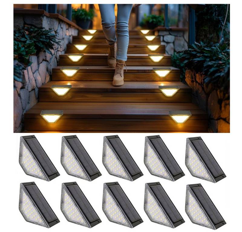 QUBEBU LED Solarleuchte 24LED Solarleuchten Garten Deko, Solarlampen für Außen Treppen, IP44, LED fest integriert, Provides up to 8-10 hours of long-lasting lighting after a full charge, Für Terrasse, Treppe, Veranda, Zaun, Weg, Garten, Patio, Hof. QUBEBU LED Solarleuchte 24LED Solarleuchten Garten Deko, Solarlampen für Außen Treppen, IP44, LED fest integriert, Provides up to 8-10 hours of long-lasting lighting after a full charge, Für Terrasse, Treppe, Veranda, Zaun, Weg, Garten, Patio, Hof. von QUBEBU
