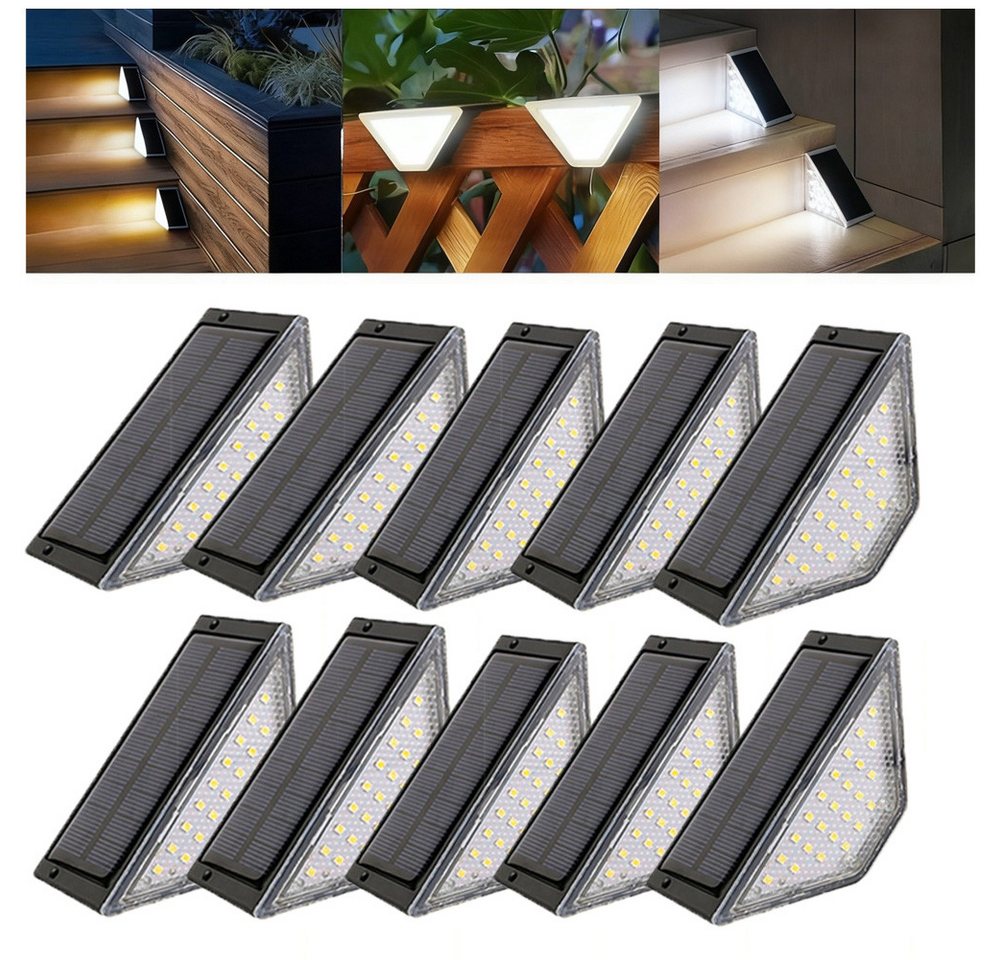 QUBEBU LED Solarleuchte 24LED Solarleuchten Garten Deko, Solarlampen für Außen Treppen, IP44, LED fest integriert, Provides up to 8-10 hours of long-lasting lighting after a full charge, Für Terrasse, Treppe, Veranda, Zaun, Weg, Garten, Patio, Hof. QUBEBU LED Solarleuchte 24LED Solarleuchten Garten Deko, Solarlampen für Außen Treppen, IP44, LED fest integriert, Provides up to 8-10 hours of long-lasting lighting after a full charge, Für Terrasse, Treppe, Veranda, Zaun, Weg, Garten, Patio, Hof. von QUBEBU