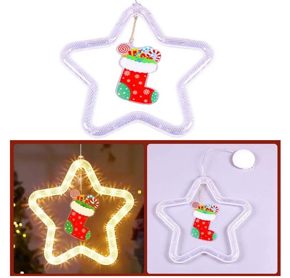 QUBEBU LED Stern Sterne Weihnachtsbeleuchtung Aufhängen Batteriebetriebene, Saugnäpfe, Weihnachtsstrümpfe, Fensterbeleuchtung Weihnachten,für Fenster, Kinderzimmer, Weihnachten QUBEBU LED Stern Sterne Weihnachtsbeleuchtung Aufhängen Batteriebetriebene, Saugnäpfe, Weihnachtsstrümpfe, Fensterbeleuchtung Weihnachten,für Fenster, Kinderzimmer, Weihnachten von QUBEBU