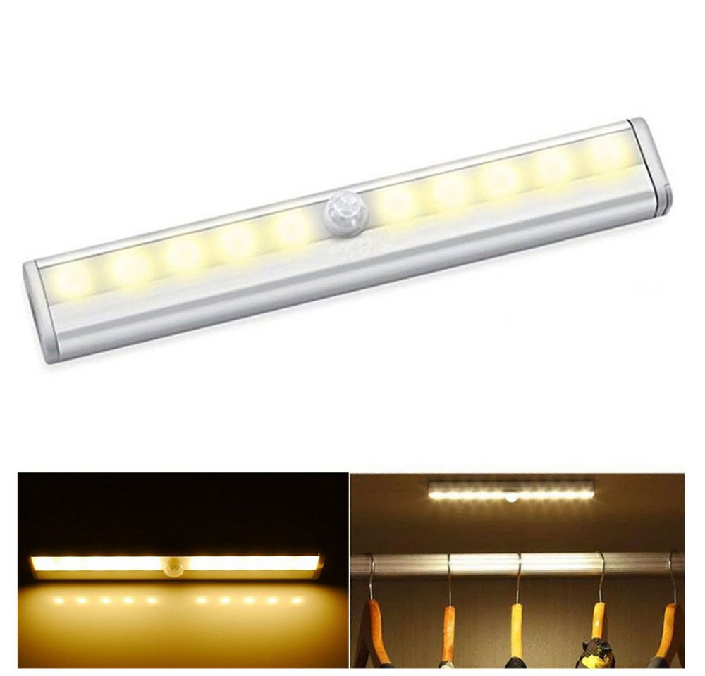 QUBEBU LED Unterbauleuchte LED-Unterbauleuchte Küche Unterbaulampe mit Bewegungs Lichterkennung, LED fest integriert, Warmweiß, Kaltweiß, Schranklicht Schrankleuchten, für Kleiderschrank, Unterschrank, Treppe, Kofferraum, RV QUBEBU LED Unterbauleuchte LED-Unterbauleuchte Küche Unterbaulampe mit Bewegungs Lichterkennung, LED fest integriert, Warmweiß, Kaltweiß, Schranklicht Schrankleuchten, für Kleiderschrank, Unterschrank, Treppe, Kofferraum, RV von QUBEBU