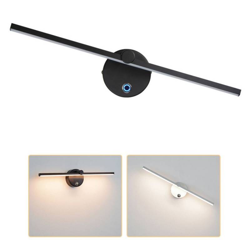QUBEBU Spiegelleuchte LED Wandleuchte Badlampe Badezimmer Innen Wandlampe Schminklicht, LED fest integriert, Warmweißes Licht (2700K-6500K), 41cm Wand-Nachttischlampe, Wandleuchte Moderne Nordic LED Wandleuchten Für Flur Schlafzimmer von QUBEBU