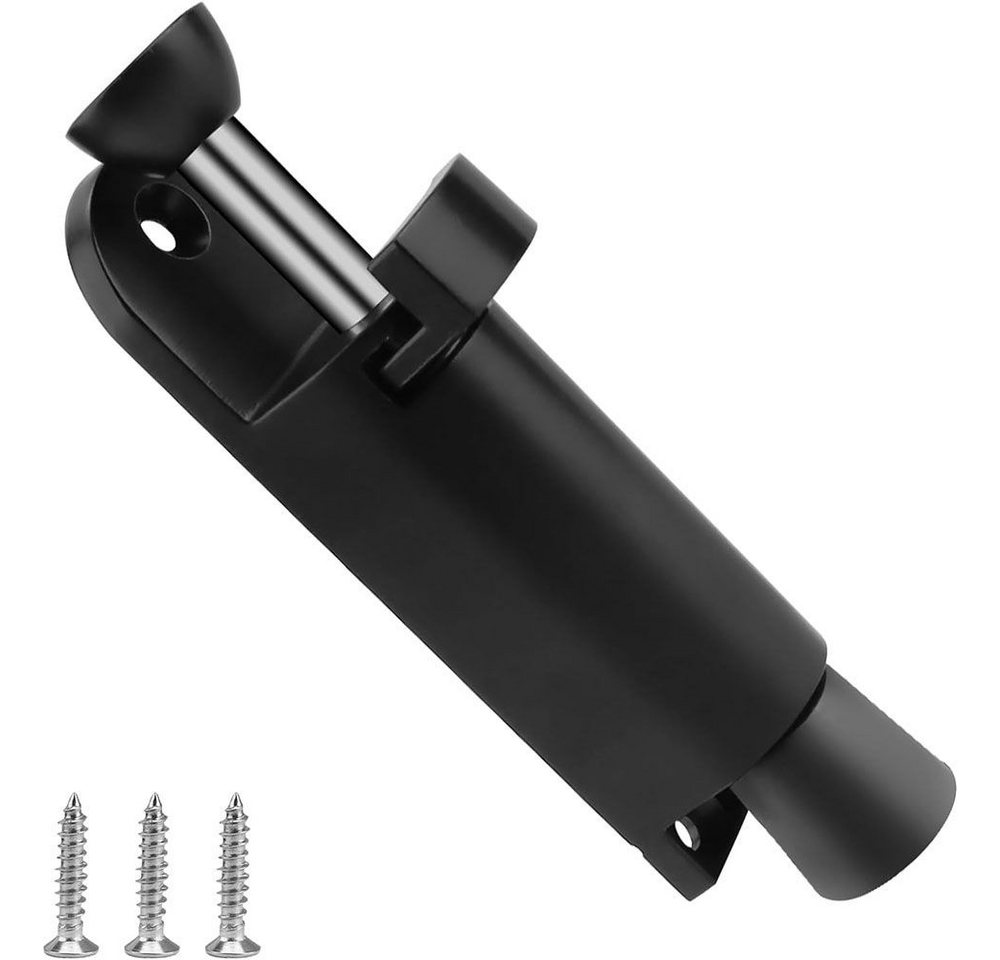 QUBEBU Türstopper Türstopper Bodentürfeststeller Türfeststeller Torfeststeller Türhalter (1 x Metalltürstopper mit Fußbetätigung, 3 x Befestigungsschrauben) von QUBEBU