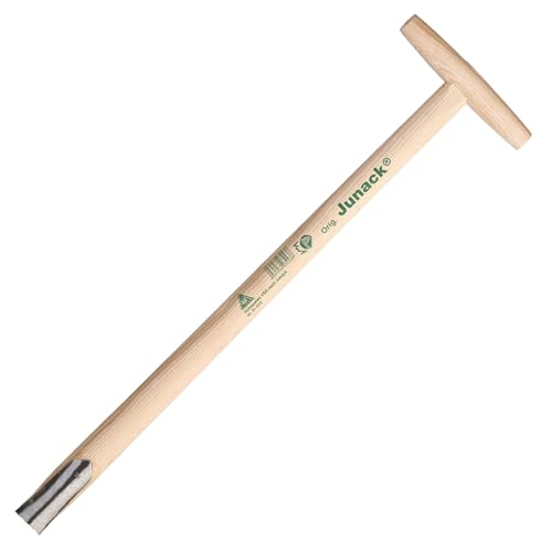Hohlspaten VSA nach Junack mit Eschestiel mit T-Griff - Blatt 300 x 165 mm - verstärkte Ausführung (Spatenstiel 81 cm) von QUEBAg