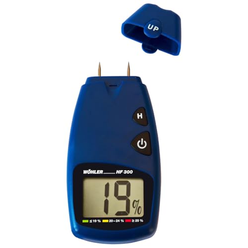 Holzfeuchtemessgerät HF 300, Handgerät mit großem Display - ideal für Brennholz, Messung in Prozent Holzfeuchtemessgerät HF 300, Handgerät mit großem Display - ideal für Brennholz, Messung in Prozent von QUEBAg