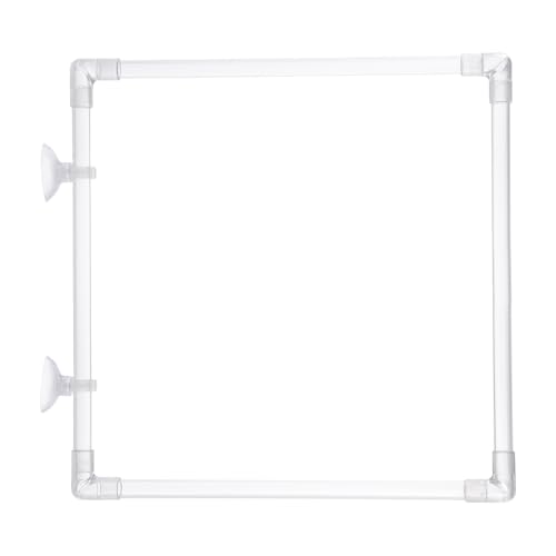 QUEENYARD Fischtanks Futterringe, transparentes Acryl, Aquarien, Fisch-Futterringe mit einfacher Installation, Saugnapf verhindert das Abdriften von Lebensmitteln und Abfall, 23 x 23 cm QUEENYARD Fischtanks Futterringe, transparentes Acryl, Aquarien, Fisch-Futterringe mit einfacher Installation, Saugnapf verhindert das Abdriften von Lebensmitteln und Abfall, 23 x 23 cm von QUEENYARD