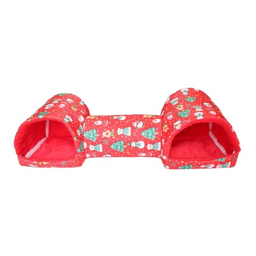 QUEENYARD Haustier-Tunnelnest, 2-in-1, warmes Hamsterversteck für kleine Haustiere, Meerschweinchen, Chinchillas, weicher Lebensraum, Unterschlupf, Schlafhaus QUEENYARD Haustier-Tunnelnest, 2-in-1, warmes Hamsterversteck für kleine Haustiere, Meerschweinchen, Chinchillas, weicher Lebensraum, Unterschlupf, Schlafhaus von QUEENYARD