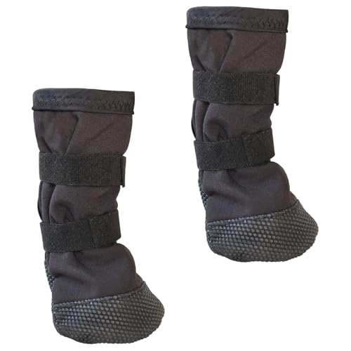 QUEENYARD Hundepfoten-Schutzhüllen, 2 Stück, wasserdicht, verstellbar, für die Genesung von Verletzungen, atmungsaktiv, schützende Pfotenabdeckungen mit rutschfesten Sohlen QUEENYARD Hundepfoten-Schutzhüllen, 2 Stück, wasserdicht, verstellbar, für die Genesung von Verletzungen, atmungsaktiv, schützende Pfotenabdeckungen mit rutschfesten Sohlen von QUEENYARD