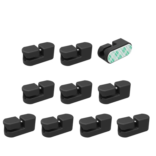 QUEENYARD Kabel-Organizer, 10-teiliges Kabel-Clip-Kabelhalter, Mehrzweck-Kabel-Management-Kabel-Organizer-Set mit selbstklebender Basis für den Schreibtisch QUEENYARD Kabel-Organizer, 10-teiliges Kabel-Clip-Kabelhalter, Mehrzweck-Kabel-Management-Kabel-Organizer-Set mit selbstklebender Basis für den Schreibtisch von QUEENYARD