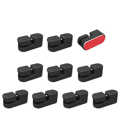 QUEENYARD Kabel-Organizer, 10-teiliges Kabel-Clip-Kabelhalter, Mehrzweck-Kabel-Management-Kabel-Organizer-Set mit selbstklebender Basis für den Schreibtisch QUEENYARD Kabel-Organizer, 10-teiliges Kabel-Clip-Kabelhalter, Mehrzweck-Kabel-Management-Kabel-Organizer-Set mit selbstklebender Basis für den Schreibtisch von QUEENYARD