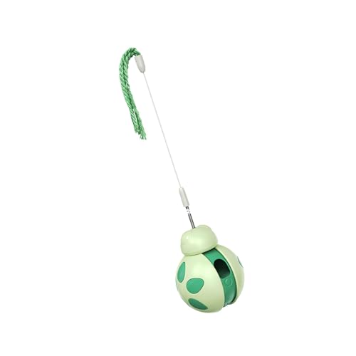 QUEENYARD Katzen-Leckerli-Spender, Spielzeug, lustiges Katzen-Futterspielzeug, neckender Teaser, interaktives Puzzle-Spielzeug für den Innenbereich, Kätzchen, Futter undicht, Futterspender für von QUEENYARD