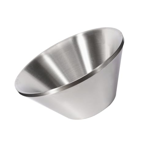 QUEENYARD Metallschüssel, doppelwandig, isoliert, Suppenschüssel, Eiscreme, Dessertbecher, Edelstahl, V-Form, Salatschüssel, einfach zu verwenden von QUEENYARD