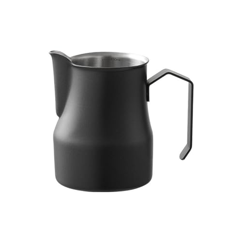 QUEENYARD Professioneller Kaffee-Aufschäumbecher, 500 ml, 304 Edelstahl, Milchaufschäumer, tragbarer Espresso-Dampfkrug zum Kreieren von QUEENYARD