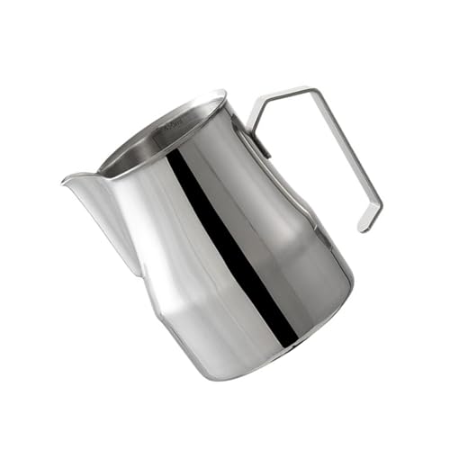 QUEENYARD Professioneller Kaffee-Aufschäumbecher, 500 ml, 304 Edelstahl, Milchaufschäumer, tragbarer Espresso-Dampfkrug zum Kreieren QUEENYARD Professioneller Kaffee-Aufschäumbecher, 500 ml, 304 Edelstahl, Milchaufschäumer, tragbarer Espresso-Dampfkrug zum Kreieren von QUEENYARD