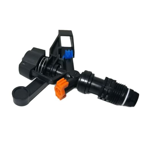 QUEENYARD Rotierende Sprinklerdüse, um 360 Grad drehbarer automatischer Sprinkler für großen Garten mit stabiler ABS-Konstruktion und einstellbarer Wasserflussregelung von QUEENYARD