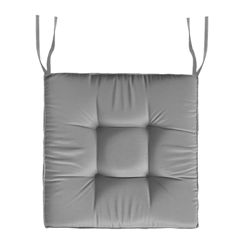 QUEENYARD Stuhlkissen, 45 x 45 cm, verdickte Stuhlkissen, atmungsaktives Polyester, rutschfest, für drinnen und draußen, für Terrassen, Sofa, Tatamis, Matten von QUEENYARD